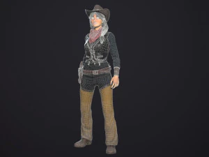 bandit low-poly 3D Model