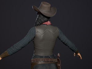 bandit low-poly Model 3D