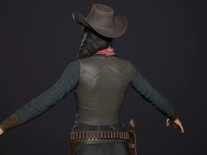 bandit low-poly 3D Model