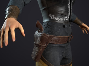 bandit low-poly Model 3D