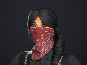 bandit low-poly Model 3D