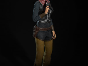 bandit low-poly Model 3D