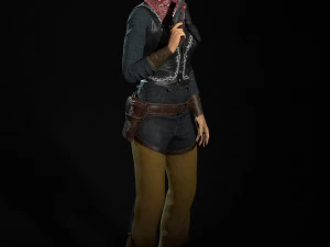 bandit low-poly 3D Model