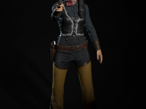 bandit low-poly Model 3D