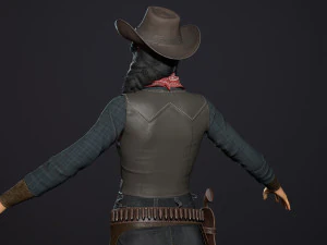 bandit low-poly 3D Model