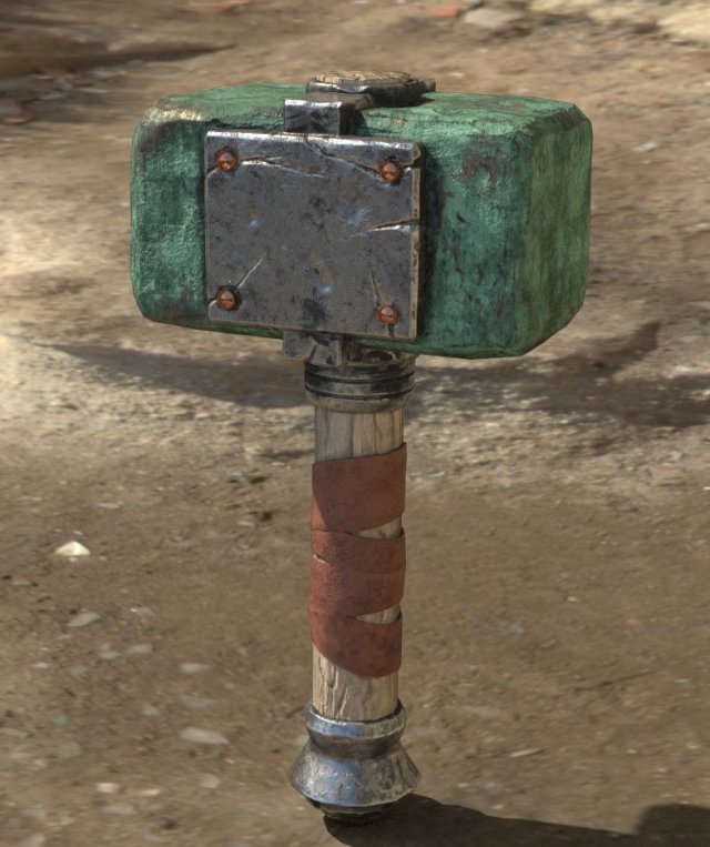 hammer 3D मॉडल .c4d .max .obj .3ds .fbx .stl .blend 