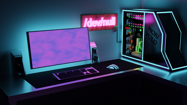 pc table 3Dモデル .c4d .max .obj .3ds .fbx .stl .blend 