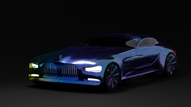 mercedes concept-car 3D Модель .c4d .max .obj .3ds .fbx .stl .blend 
