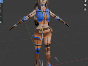 Fh female fantasy character Modèle 3D