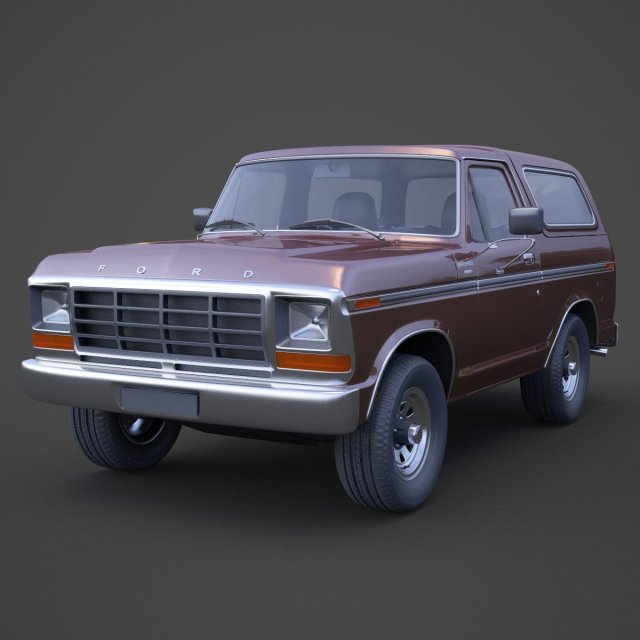 ford-bronco 1978 Modello 3D .c4d .max .obj .3ds .fbx .stl .blend 