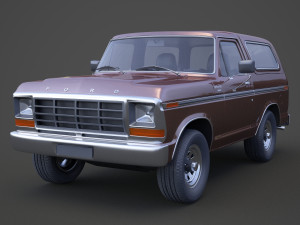 ford-bronco 1978 3Dモデル