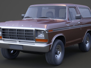 ford-bronco 1978 Modello 3D