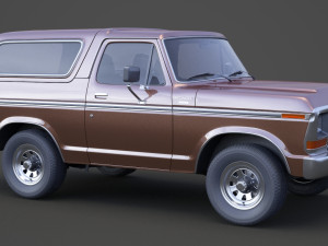 ford-bronco 1978 Modello 3D