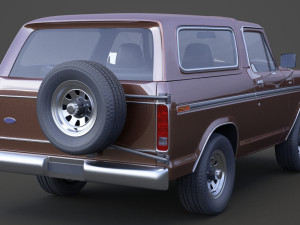 ford-bronco 1978 Modello 3D