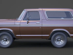 Форд-Бронко 1978 г. 3D Модель