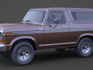 ford-bronco 1978 Modello 3D