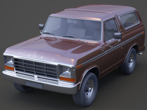 ford-bronco 1978 Modello 3D
