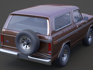 ford-bronco 1978 Modello 3D