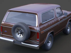Форд-Бронко 1978 г. 3D Модель