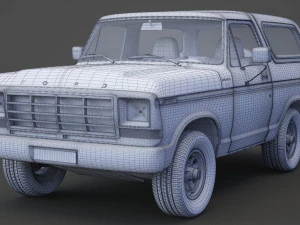 Форд-Бронко 1978 г. 3D Модель