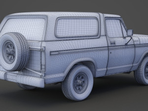 ford-bronco 1978 Modello 3D