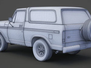 Форд-Бронко 1978 г. 3D Модель
