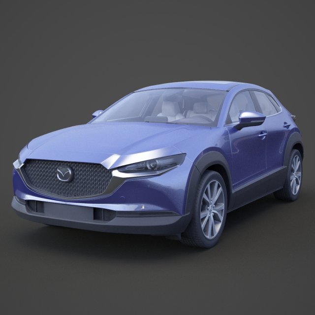 mazda cx-30 2020 hq interior Modelo 3D .c4d .max .obj .3ds .fbx .stl .blend