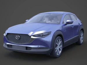 Mazda CX-30 2020 hq interieur 3D Model