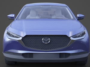 mazda cx-30 2020 hq interior Modelo 3D