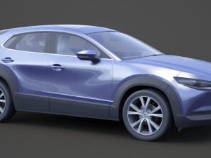mazda cx-30 2020 hq interior Modelo 3D