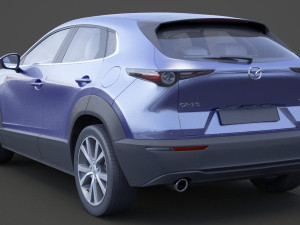 mazda cx-30 2020 hq interior Modelo 3D
