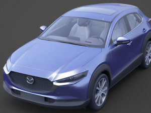 mazda cx-30 2020 hq interior Modelo 3D
