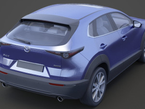 mazda cx-30 2020 hq interior Modelo 3D