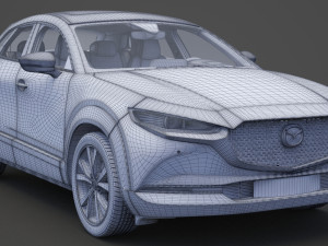mazda cx-30 2020 hq interior Modelo 3D