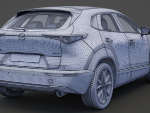 mazda cx-30 2020 hq interior Modelo 3D