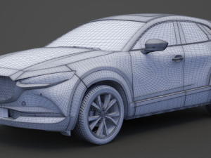 mazda cx-30 2020 hq interior Modelo 3D