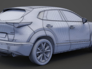 mazda cx-30 2020 hq interior Modelo 3D
