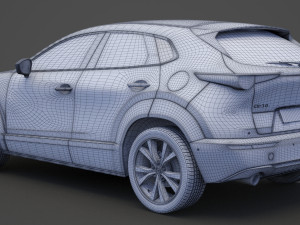mazda cx-30 2020 hq interior Modelo 3D