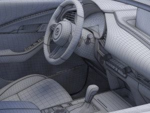 mazda cx-30 2020 hq interior Modelo 3D