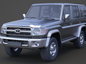 toyota land cruiser 2007 Modèle 3D