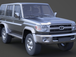 toyota land cruiser 2007 Modèle 3D