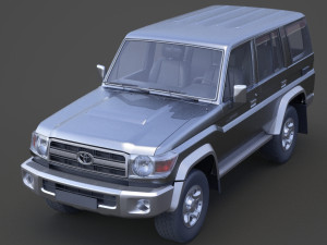 toyota land cruiser 2007 Modèle 3D