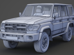 toyota land cruiser 2007 Modèle 3D