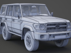 toyota land cruiser 2007 Modèle 3D