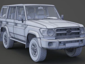 toyota land cruiser 2007 3D Model