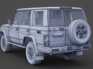toyota land cruiser 2007 Modèle 3D
