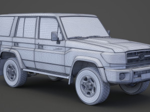 toyota land cruiser 2007 Modèle 3D