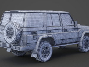 toyota land cruiser 2007 Modèle 3D