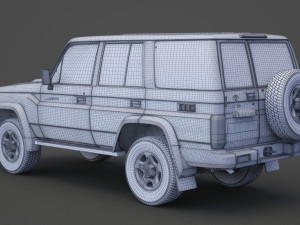 toyota land cruiser 2007 Modèle 3D