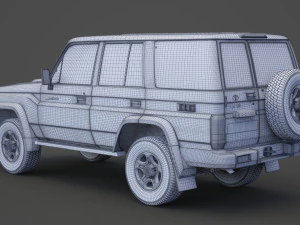 toyota land cruiser 2007 3D Model